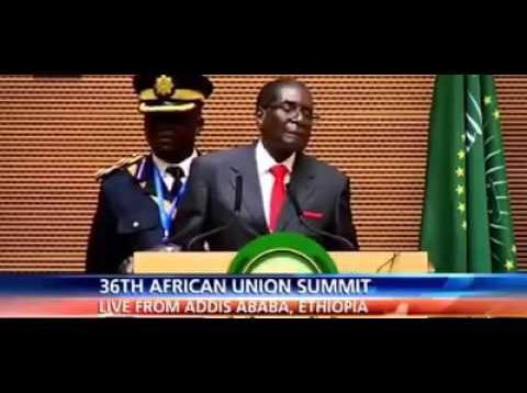 Mugabe Speech on Obama & United Nations A True  Leader 1/ 30/2016