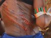 Whipping African Tribe Ceremony