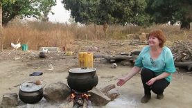 white woman scares a black child (observer)